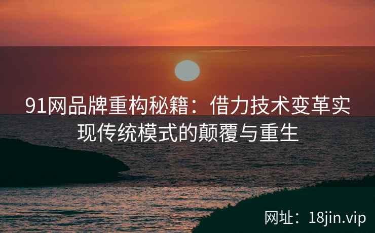 91网品牌重构秘籍：借力技术变革实现传统模式的颠覆与重生